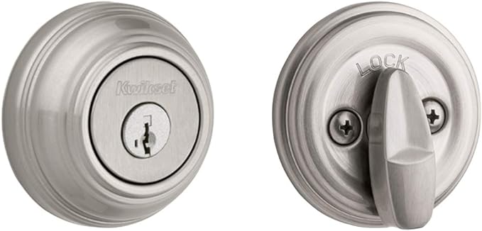 Kwikset 99800 123 Deadbolt, Satin Nickel