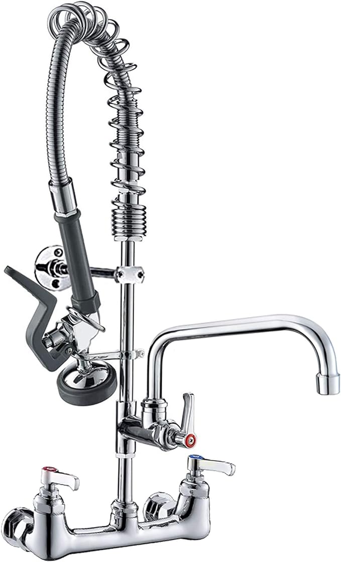 IMLEZON Commercial Wall Mount Kitchen Sink Faucets